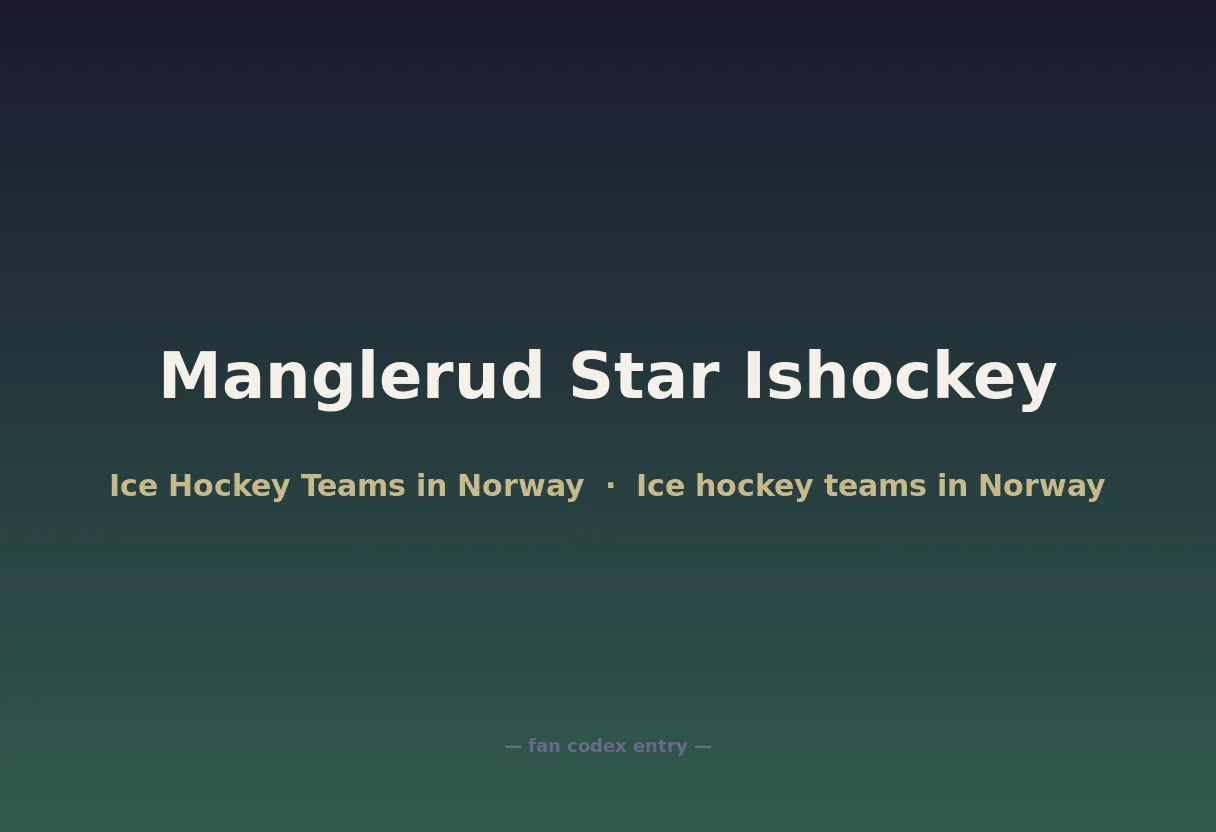 Manglerud Star Ishockey